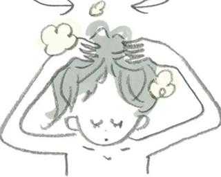 毛穴にたまった汚れを洗い出している女性の漫画の画像.jpg